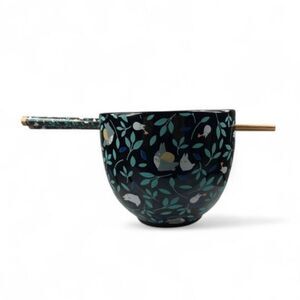 Her Universe Studio Ghibli My Neighbor Totoro Leaf Ramen Bowl With Chopsticks